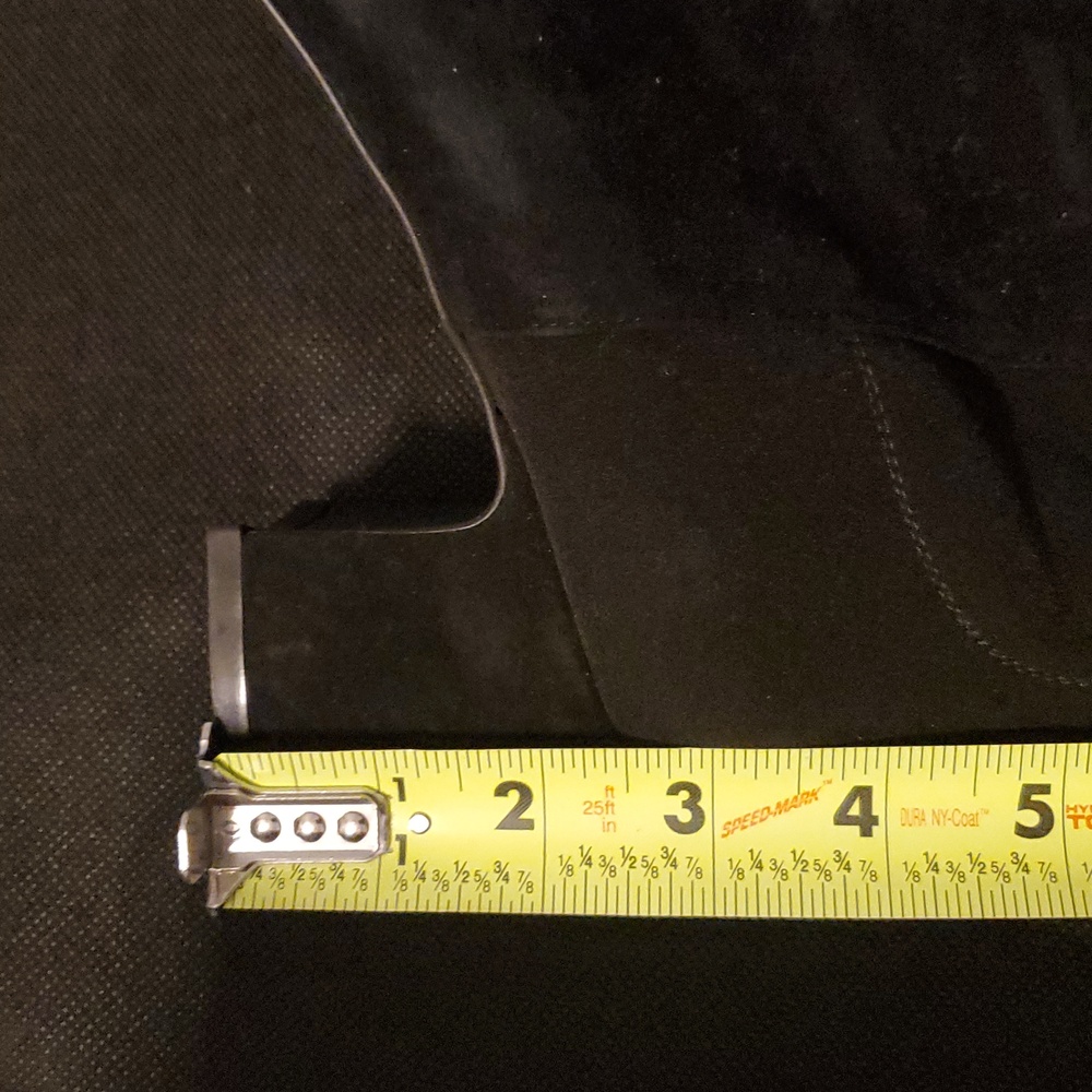 STUART WEITZMAN GILLIAN 60 CITY BOOT black Suede neoprene over the‎ knee boots - Picture 15 of 15